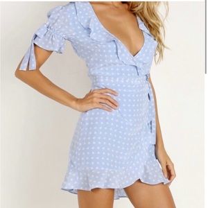 For Love & Lemons Sweetheart Wrap Dress